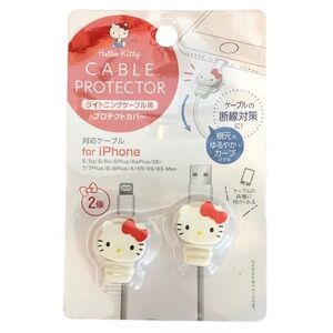 🌈 6/$60, New, 2 Hello Kitty Charging Cable Protector